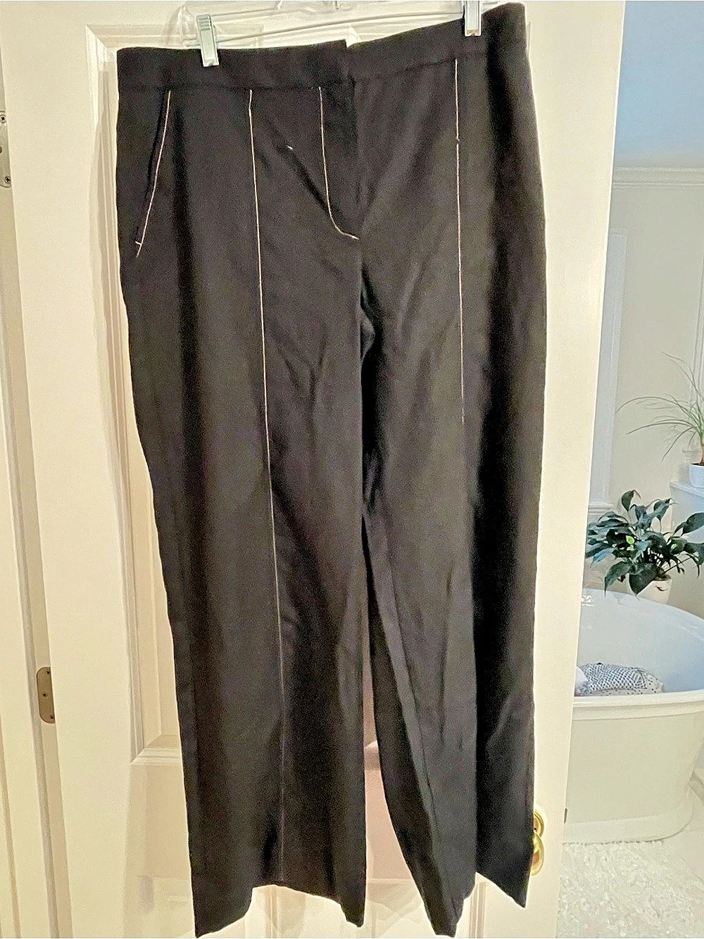 Zara Wide Leg Pants in Black Size XL NWT